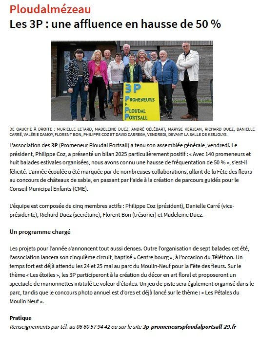Assemblée Générale 3P du vendredi 10 avril 2026
