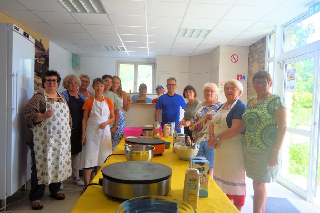 Le groupe d'élèves crêpiers